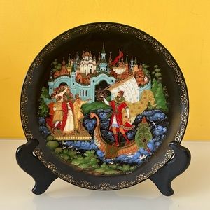 Bradford Exchange Russian Legends Limited Edition Palekh Sadko 9th Plate 1990